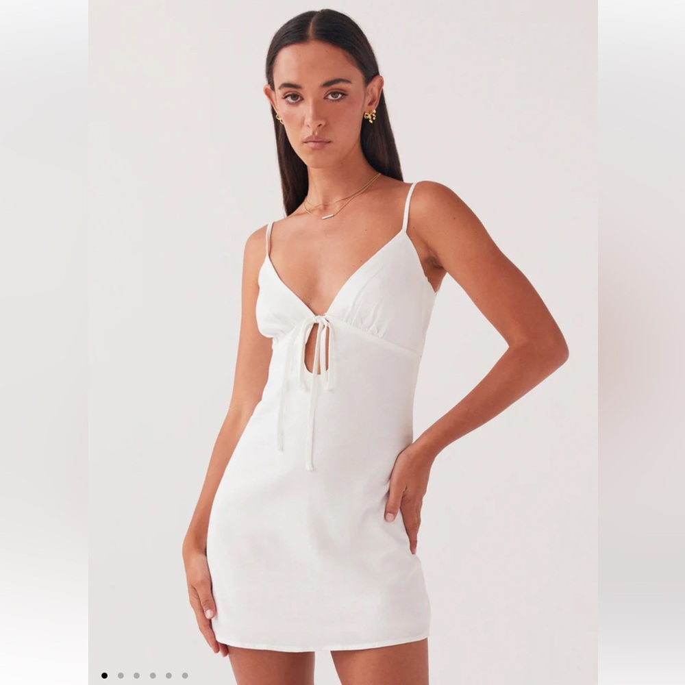 Flora Linen Mini Dress